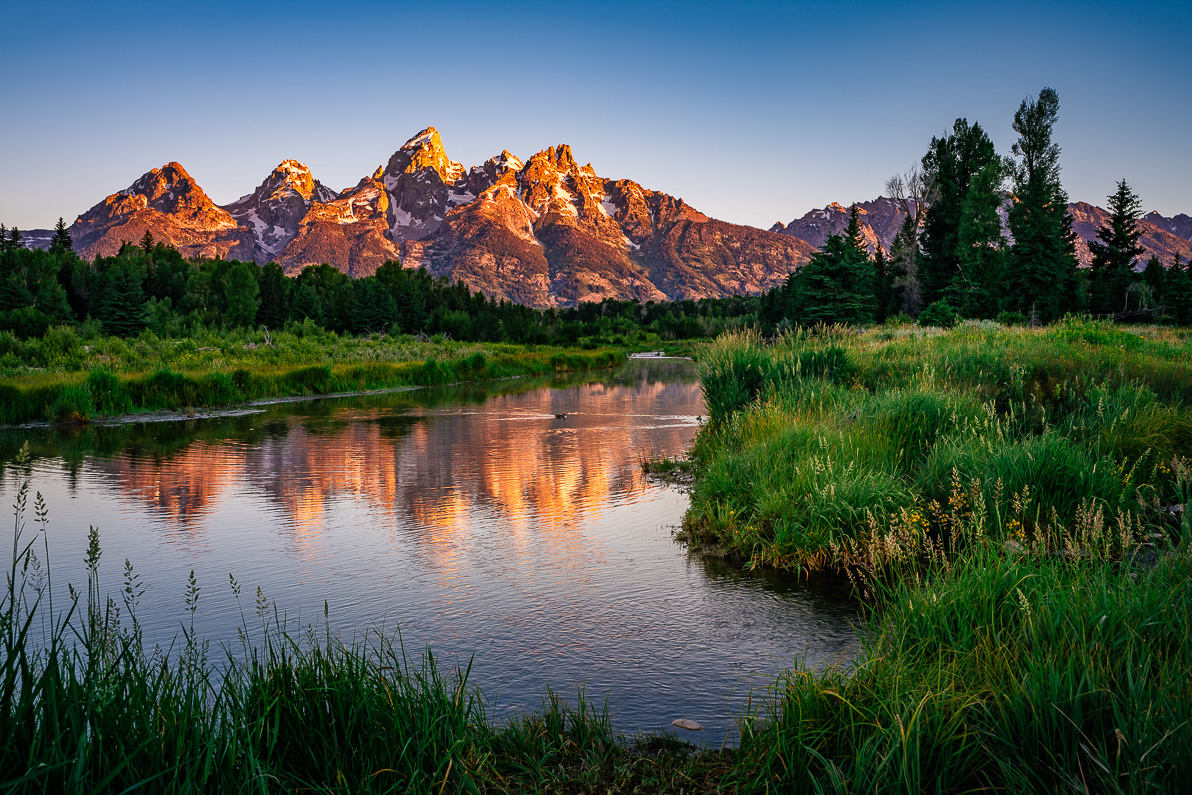 Teton Sunrise From Schwabacher Landing