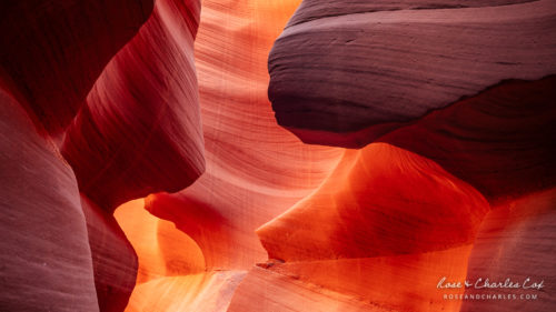 Layers and Waves in Lower Antelope Canyon