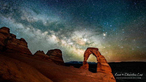 Milky Way Rising Over Delicate Arch