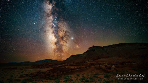 Milky Way Over Little Egypt, Southern Utah