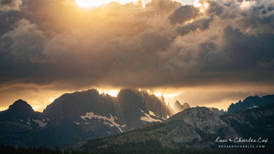 Photo of the Day – Sunshafts Shining Through the Sierra Nevada Peaks