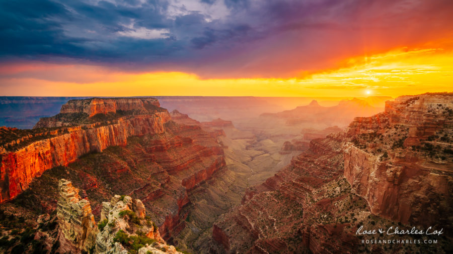 Photo of the Day – Smokey Sunset from the Grand Canyon North Rim