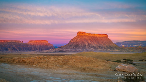 Sunrise View of Factory Butte, Southern Utah